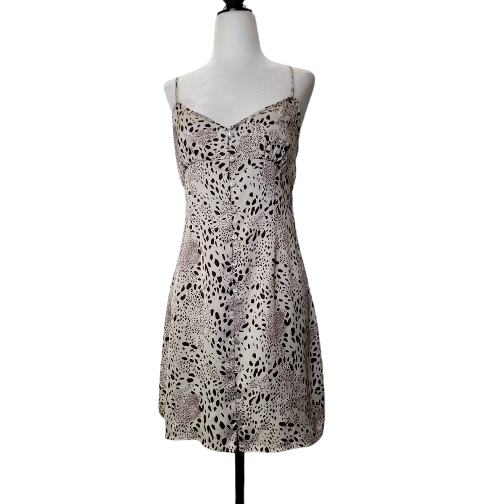 Wilfred cheetah print Cami mini dress